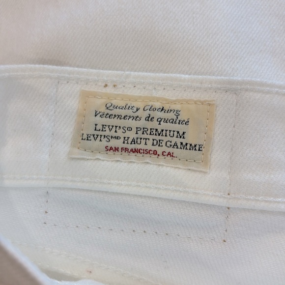 NWOT LEVIS wedgie skinny white jeans 22W - Picture 11 of 11